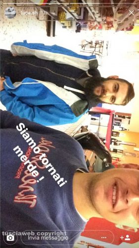 Jacopo Polidori e Luca Santini nella foto su Instagram