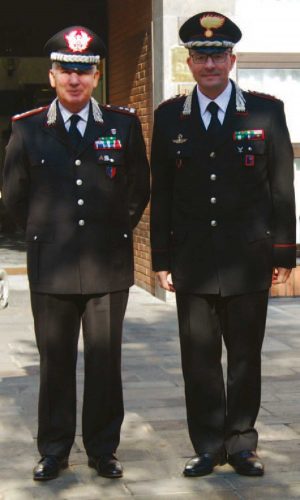 Il comandante dei Nas Adelmo Lusi con il colonnello Giuseppe Palma