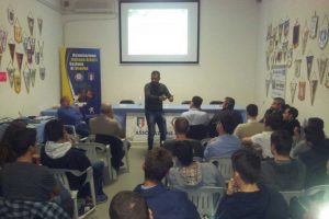 Sport - Calcio - Cristiano Partuini in visita agli arbitri viterbesi