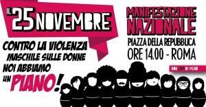 Manifestazione contro la violenza sulle donne