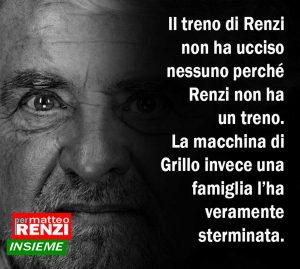Il post shock sulla pagina Facebook "Per Matteo Renzi Insieme"