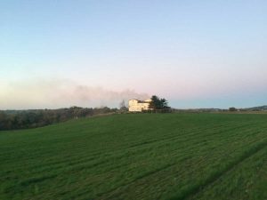Viterbo - Il casale in fiamme