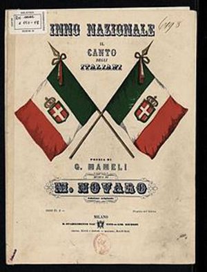 Il libretto dell'Inno di Mameli