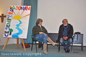 Diana Dimonte, responsabile dell'associazione Murialdo, e Pier Maria Cecchini