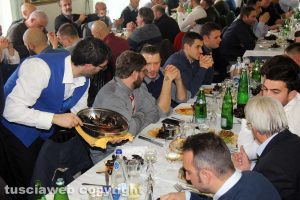 Montefiascone - Santa Rosa - Il pranzo sociale dei facchini