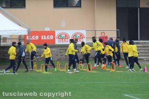 Sport - Calcio - Viterbese - La squadra al lavoro a Grotte di Castro