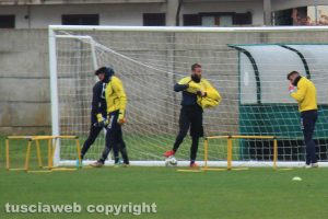 Sport - Calcio - Viterbese - La squadra al lavoro a Grotte di Castro