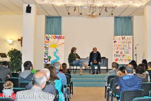 Diana Dimonte, responsabile dell'associazione Murialdo, e Pier Maria Cecchini