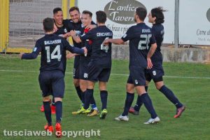 Sport - Calcio - Viterbese - L'esultanza di Vandeputte