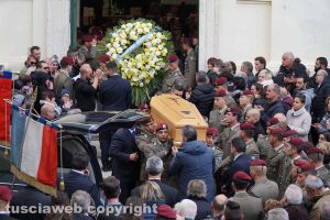 Gallese - I funerali del parà Tiziano Celoni