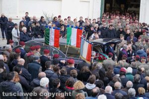 Gallese - I funerali del parà Tiziano Celoni