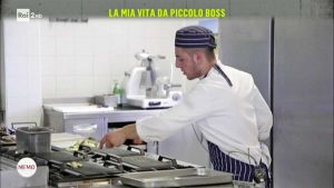 Davide in cucina a Tuscania