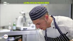 Davide in cucina a Tuscania