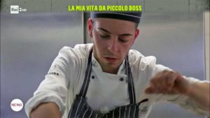 Davide in cucina a Tuscania