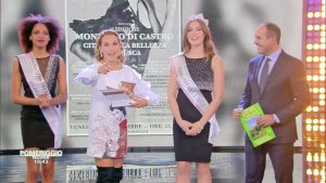 Il sindaco di Montalto di Castro Sergio Caci a Pomeriggio Cinque con Barbara d'Urso