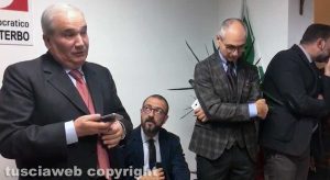 Giuseppe Fioroni durante l'inaugurazione del circolo del Pd