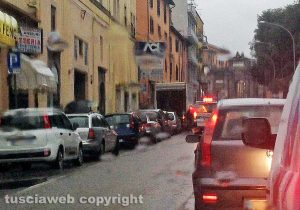 Viterbo - Incidente in via della Palazzina