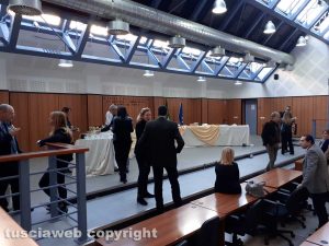 Tribunale - Festa per il pm Fabrizio Tucci