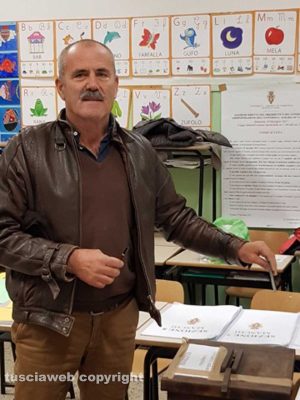 Tarquinia - Università agraria - Sergio Borzacchi al voto 