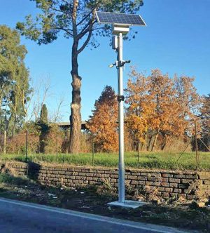 Nepi - Il rilevatore di traffico sulla Cassia