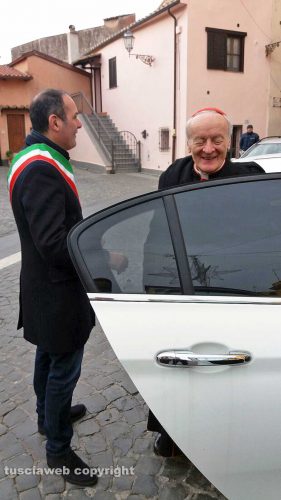Montalto di Castro - Il cardinal Paolo Sardi con il sindaco Sergio Caci