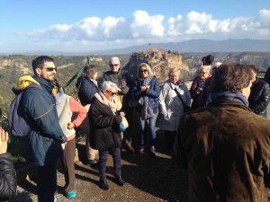 Primi crocieristi a Civita di Bagnoregio