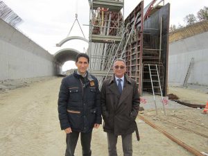Fabio Belli con l'ingegner Santino Di Cintio