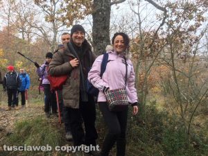 I musicisti Barbara Bastianini e Fabrizio Viti in cammino sulle vie dell'esilio di Santa Rosa