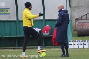 Sport - Calcio - Viterbese - L'allenamento di ieri - Sottili e Sforzini