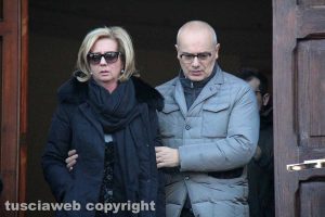 Viterbo - Delitto di via Santa Lucia - I funerali dei coniugi Fieno - La figlia Annarita