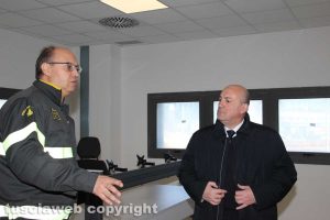 Il prefetto Bruno e il comandante Paduano nella sala operativa