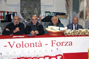 Viterbo - santa Rosa - Lo scambio degli auguri di Natale dei facchini