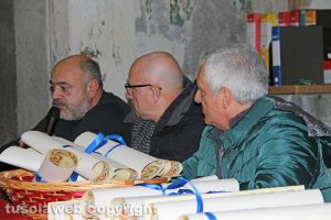 Viterbo - santa Rosa - Lo scambio degli auguri di Natale dei facchini