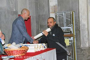 Viterbo - santa Rosa - Lo scambio degli auguri di Natale dei facchini