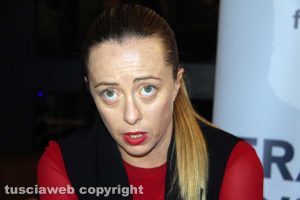 Giorgia Meloni a Viterbo per gli auguri di Natale di FdI
