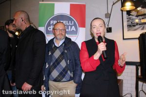 Giorgia Meloni a Viterbo per gli auguri di Natale di FdI