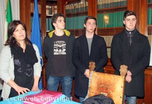 Patrizia Lombardi con Francesco Sgherzi, Luca Scugliani e Roberto Tedeschi