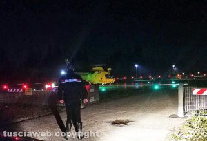 Corchiano - Donna investita da un'auto - I carabinieri e l'eliambulanza