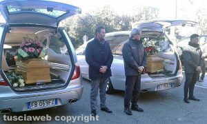 Viterbo - Delitto di via Santa Lucia - I funerali di Gianfranco Fieno e Rosa Rita Franceschini