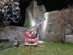 Viterbo - Incendio in un'abitazione alle Fortezze