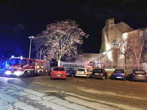 Viterbo - Incendio in un'abitazione alle Fortezze