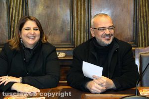 Irene Temperini e don Massimiliano Balsi