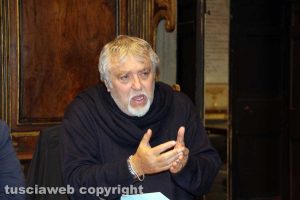 Viterbo - La presentazione della stagione teatrale dell'Unione - L'attore Maurizio Mattioli