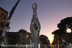 Viterbo - Fiore del cielo a piazza del Teatro