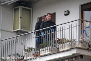 Viterbo - Delitto in via Santa Lucia - La polizia scientifica