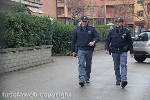 Viterbo - Delitto di via Santa Lucia - La polizia