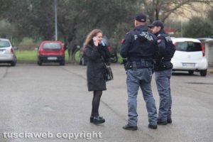 Viterbo - Delitto di via Santa Lucia - La polizia