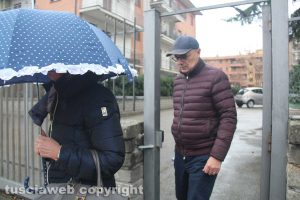 Viterbo - Delitto di via Santa Lucia - I familiari dei coniugi Fieno