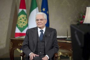 Il presidente della repubblica Sergio Mattarella