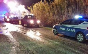 Incendio sulla Tarquiniese